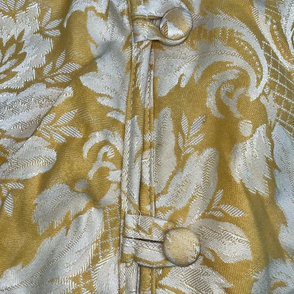 Christmas Tree Skirt Button Gold Tassels Braid Victorian Style Elegant 50 in - Picture 3 of 6